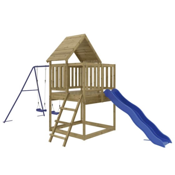 vidaXL Outdoor Playset Impregnated Wood Pine playset wooden playset